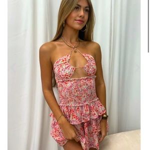 Isabelle’s cabinet Love Letters red floral dress